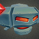 Low Poly Space Invader Alien 02 - 3DOcean Item for Sale