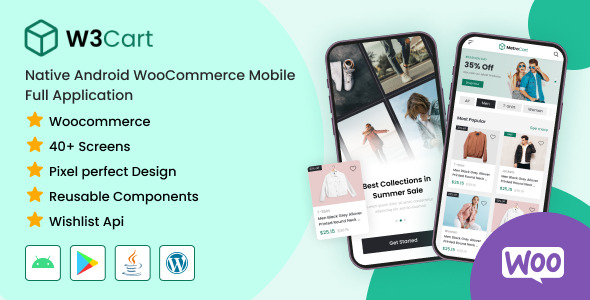 W3Cart - Native Android WooCommerce Full Mobile Application