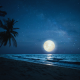 Relaxing Beach Ambience at Night