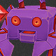 Low Poly Space Invader Alien 04 - 3DOcean Item for Sale