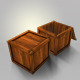 Wood Box Lowpoly - 3DOcean Item for Sale