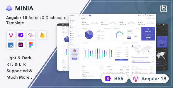 Minia - Angular 18 Admin Dashboard Template