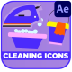 House Cleaning Icons And Titles for After Effects - VideoHive Item for Sale