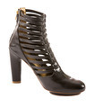 Leather zipped high heel bootie - PhotoDune Item for Sale
