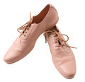 Female pink leather oxford shoes - PhotoDune Item for Sale