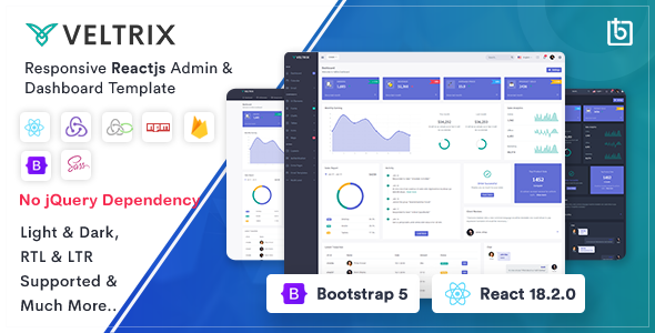 Veltrix - React Js Admin & Dashboard Template