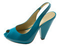 Turquoise patent leather peep toe - PhotoDune Item for Sale