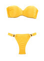 Yellow bandeau bikini with two big gems - PhotoDune Item for Sale
