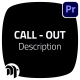 Call Outs Description | Premiere Pro - VideoHive Item for Sale