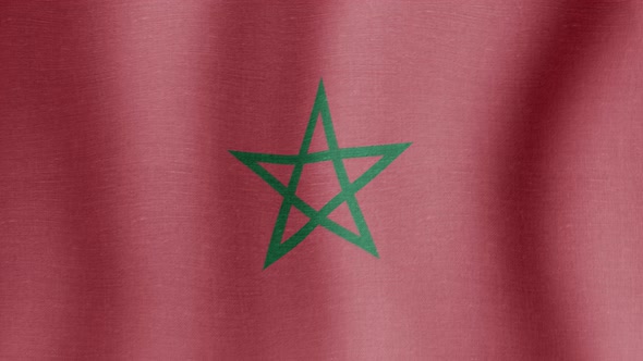 The National Flag of Morocco