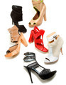 Peep toe booties stilettos fashion still life composition - PhotoDune Item for Sale