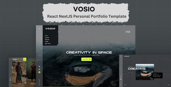 Vosio | React NextJS Personal Portfolio