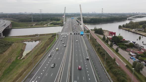 A1 and A9 Infrastructure Highway Motorway and Bridge Over Water