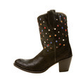 Black cowgirl boot with color crystals - PhotoDune Item for Sale