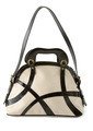 Black and white patent leather straps tote - PhotoDune Item for Sale