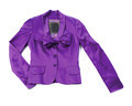 Purple satin blazer with bow tie and crystal buttons - PhotoDune Item for Sale