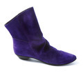 Purple low heel suede bootie - PhotoDune Item for Sale