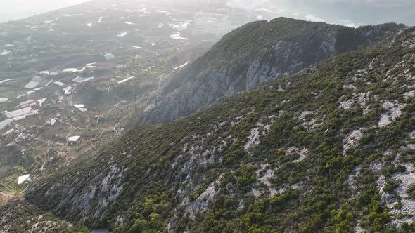 Mountain ranges in Turkey Aerial view 4 K