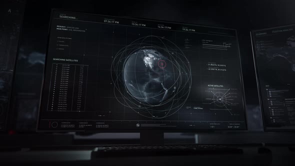 Secret spy software using satellite data to find the target in Washington USA alt
