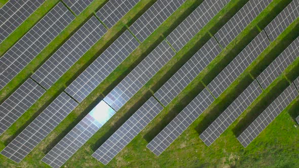 Flying Over the Solar Panel