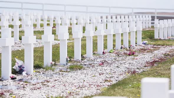 The Argentine Military Cemetery at Darwin, Falkland Islands (Islas Malvinas).