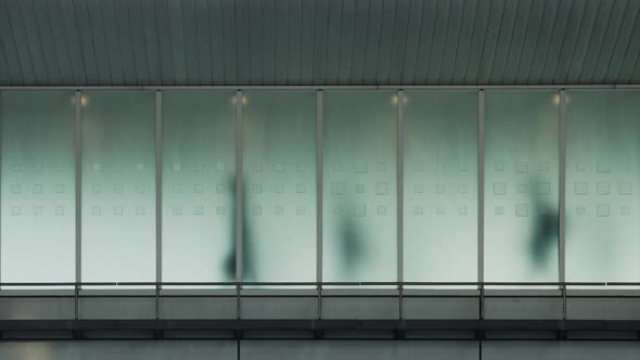 Looping background of people walking in Tokyo