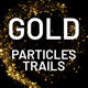 Vertical Gold Particles Trails - VideoHive Item for Sale