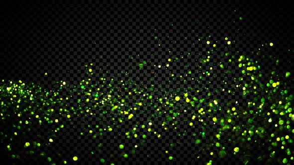 Shot Golden Confetti