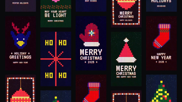 Retro Pixel Christmas Stories alt