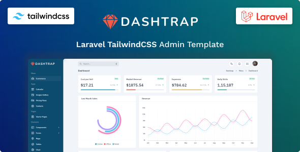 Dashtrap - Laravel Tailwind CSS 3 Admin Layout & UI Kit Template