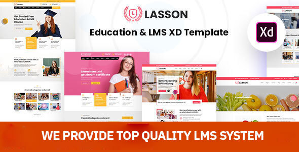 Lasson - Education and LMS XD Template