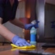 Hands of Woman Employee Sanitizing Home Surfaces - VideoHive Item for Sale