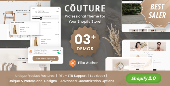 Couture - Clothing and Fashion Shopify Theme