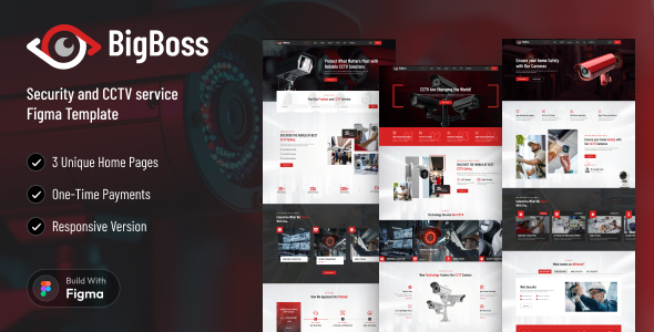 BigBoss – CCTV & Security Services Figma Template – 0 Sold!