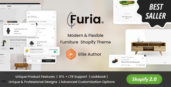 Furia Furniture Responsive Shopify Theme