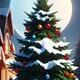 Christmas Sleigh Bell Hanging Deep Shimmer 01