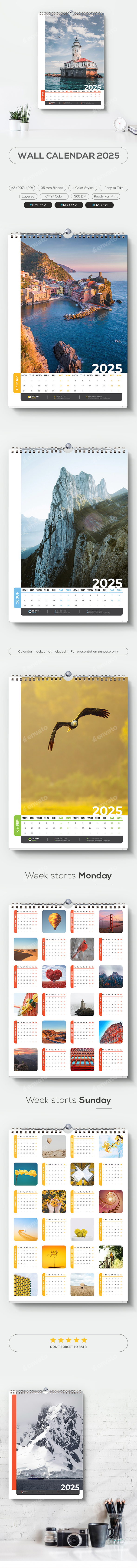 Wall Calendar 2025