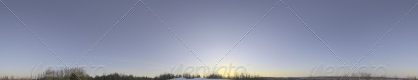 Skydome HDRI - Clear Winter Sky