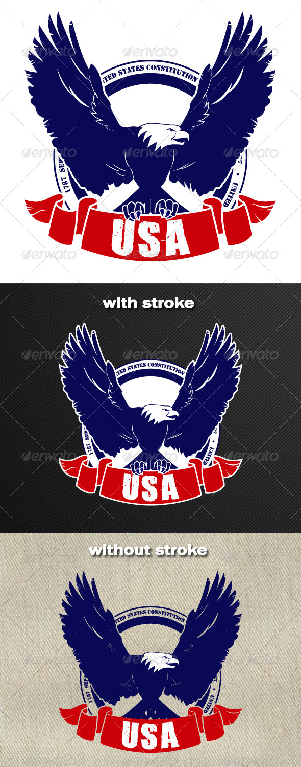 USA Eagle Badge