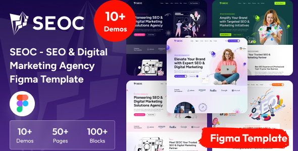 SEOC - SEO & Digital Marketing Agency Figma Template