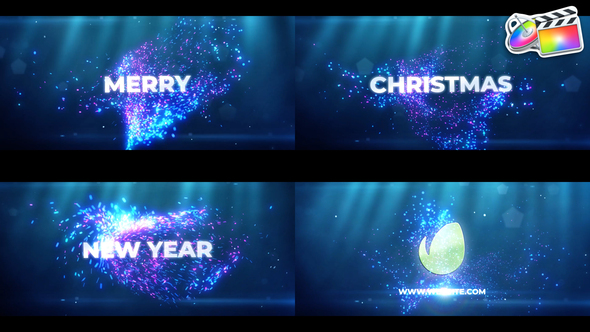 Merry Christmas Happy New Year Intro for FCPX alt