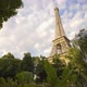 Eiffel Tower with Leaves in Foreground - VideoHive Item for Sale