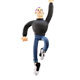 Energetic Male 3D Character Jumping with Fist Raised - 3DOcean Item for Sale