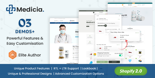 Medicia - Health and Medical Store Shopify Theme