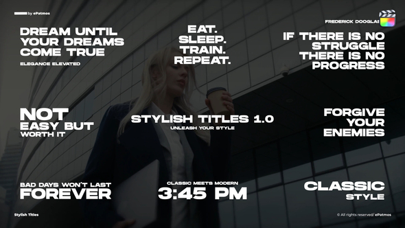 Stylish Titles | FCPX alt