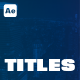 Animated Titles - VideoHive Item for Sale