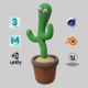 Dancing Cactus Toy - Rigged and Animated 3D Model - 3DOcean Item for Sale