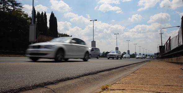 Freeway Traffic Low Angle