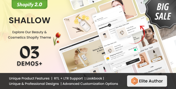 Shallow - Beauty & Cosmetics Shopify Theme