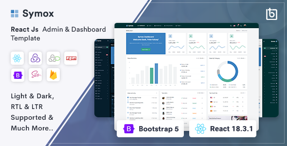 Symox - React Admin & Dashboard Template